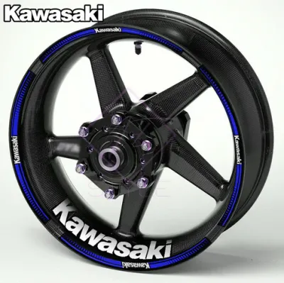 Kawasaki NINJA ratlankių lipdukai, mėlyna