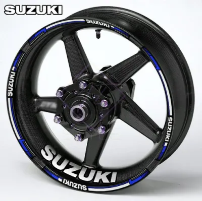 Suzuki motociklų ratlankių lipdukai, mėlyna