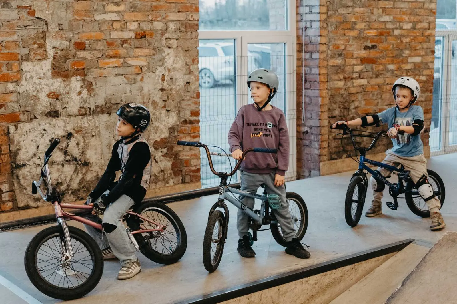 Grupinė BMX dviračių treniruotė