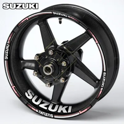 Suzuki motociklų ratlankių lipdukai, rožinis auksas