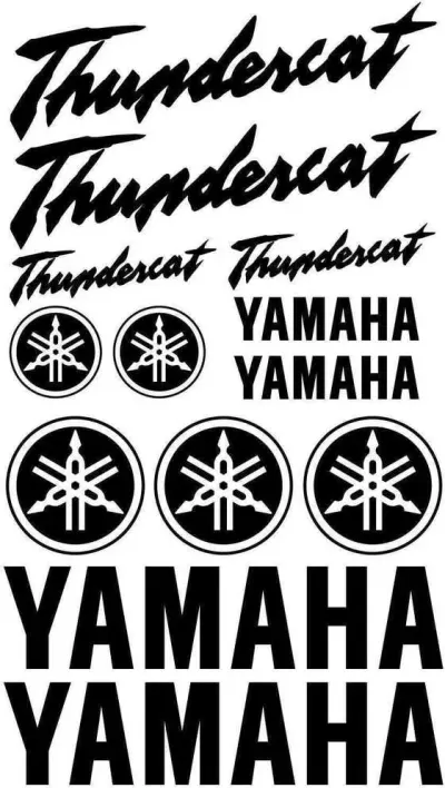 Yamaha Thundercat - Motociklų lipdukų rinkinys