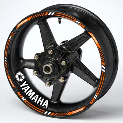 Yamaha motociklo ratlankių lipduka, oranžinė