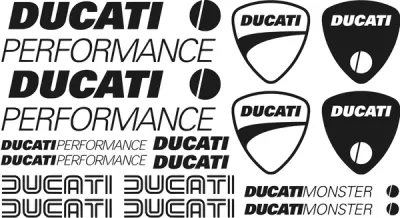 Ducati Monster - Motociklų lipdukų rinkinys