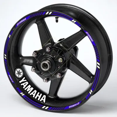 Yamaha motociklo ratlankių lipduka, mėlyna