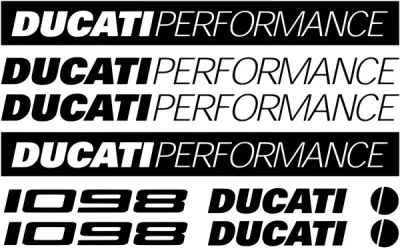 Ducati 1098 - Motociklo lipdukų rinkinys
