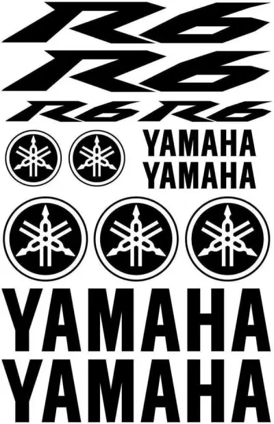 Yamaha R6 - Motociklų lipdukų rinkinys