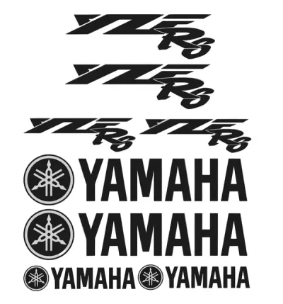 Yamaha R6 YZF - Motociklų lipdukų rinkinys