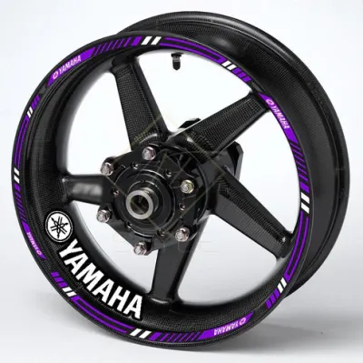 Yamaha motociklo ratlankių lipduka, violetinė