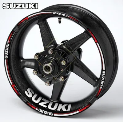 Suzuki motociklų ratlankių lipdukai, raudona