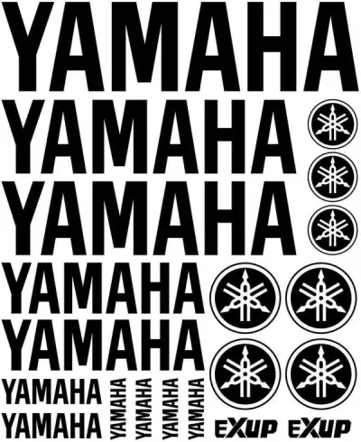 Yamaha eXup - Motociklų lipdukų rinkinys