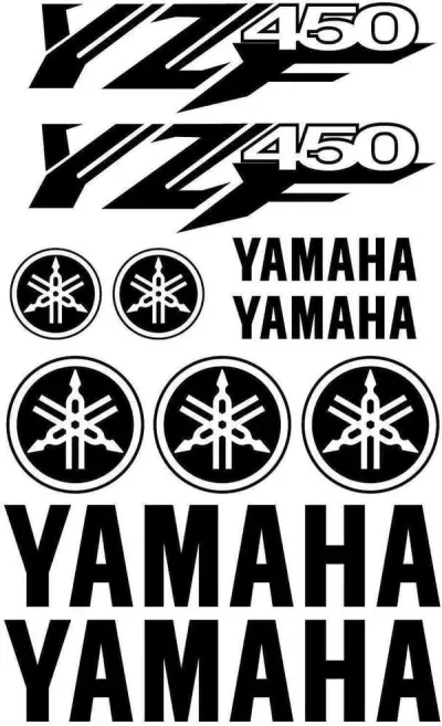 Yamaha YZF 450 - Motociklų lipdukų rinkinys