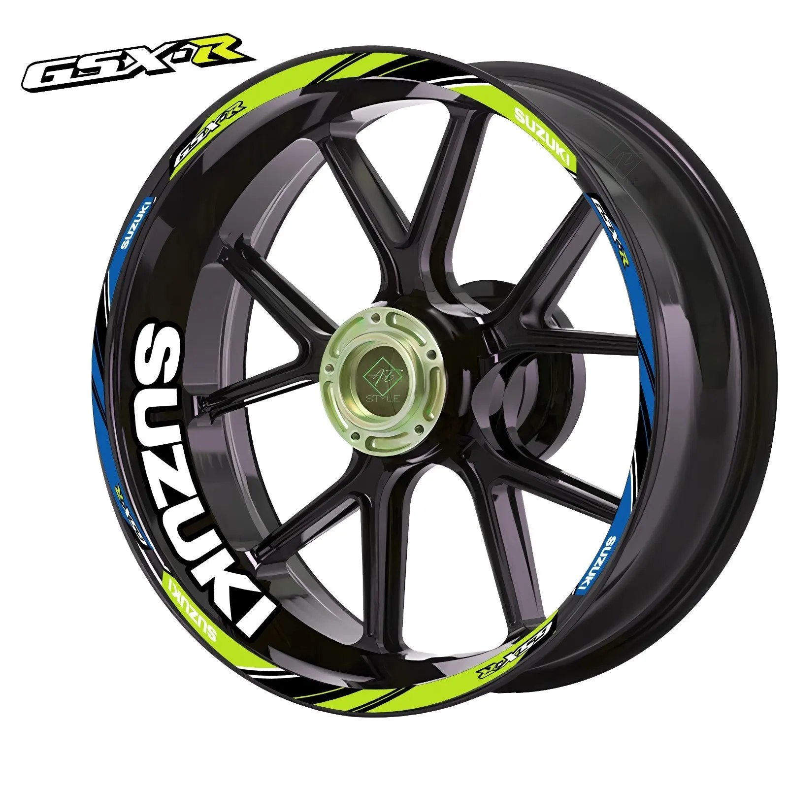 Suzuki motociklo ratlankių lipdukai 20 vnt rinkinys