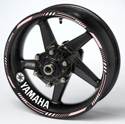 Yamaha motociklo ratlankių lipduka, rožinis auksas