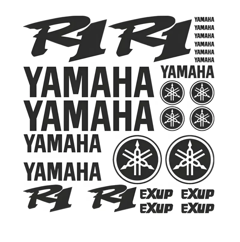 Yamaha R1 Exup Edition – motociklo lipdukų rinkinys