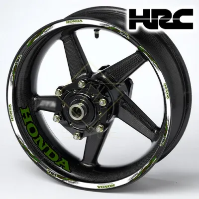 Honda Fireblade HRC ratlankių lipdukai – Army Black rinkinys