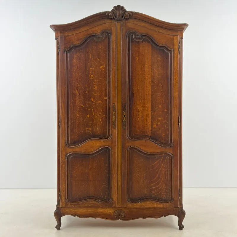 Ąžuolinė dviejų durų rūbų spinta 60×128,5×210 cm