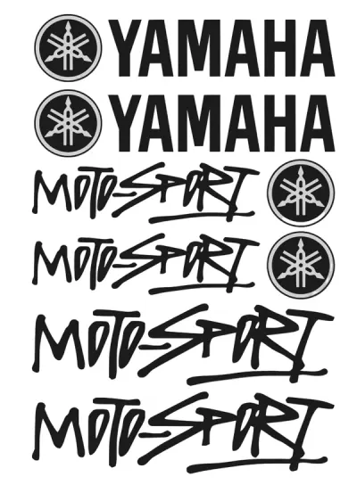 Yamaha Moto-Sport - Motociklų lipdukų rinkinys