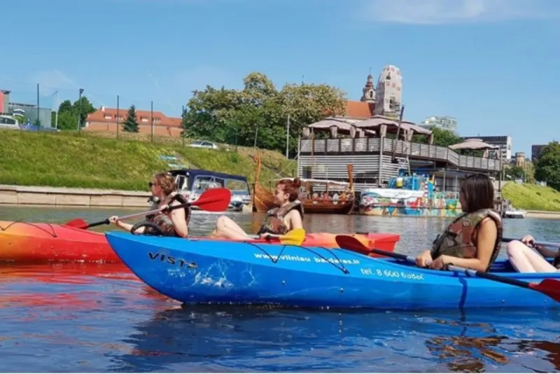 Vilnius: Plaukimas Baidarėmis Neries Upe