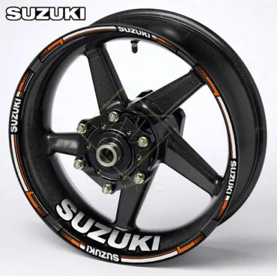 Suzuki motociklų ratlankių lipdukai, oranžinė