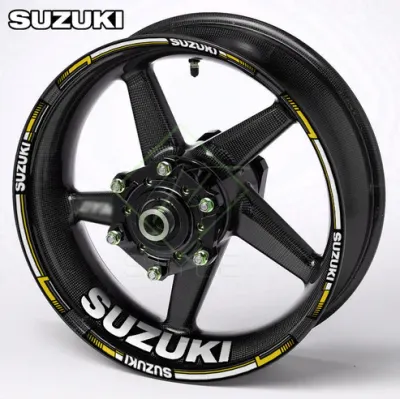 Suzuki motociklų ratlankių lipdukai, geltona