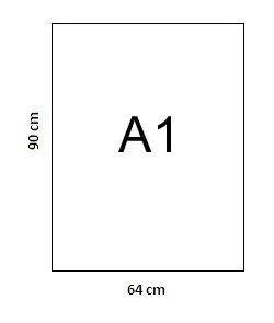 Popierius braižybai, A1, 250 g, 640x900 mm, baltas