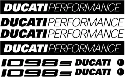 Ducati 1098S - Motociklų lipdukų rinkinys