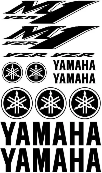 Yamaha YZR M1 - Motociklų lipdukų rinkinys