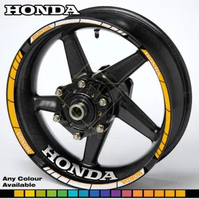 Honda Fireblade ratlankių lipdukai, geltona