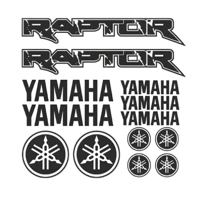 Yamaha Raptor - Motociklų lipdukų rinkinys