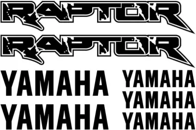 Yamaha Raptor ATV - Motociklų lipdukų rinkinys