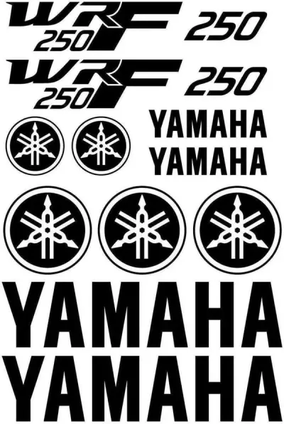 Yamaha WRF 250 - Motociklų lipdukų rinkinys