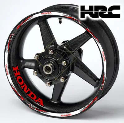 Honda Fireblade HRC ratlankių lipdukai - raudoni