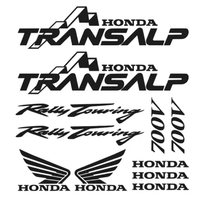 Honda Transalp 700V Motociklų lipdukų rinkinys