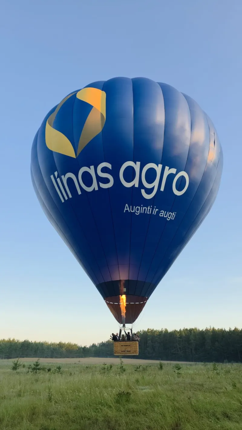 Skrydis karšto oro balionu Vilniuje