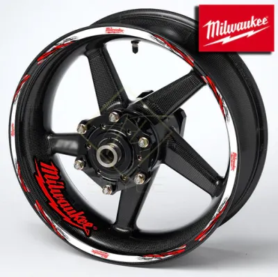 MILWAUKEE motociklo ratlankių lipdukai