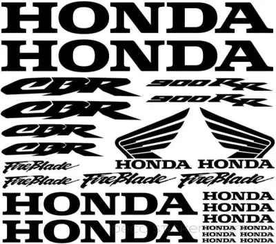 Honda CBR 900RR Motociklų lipdukų rinkinys