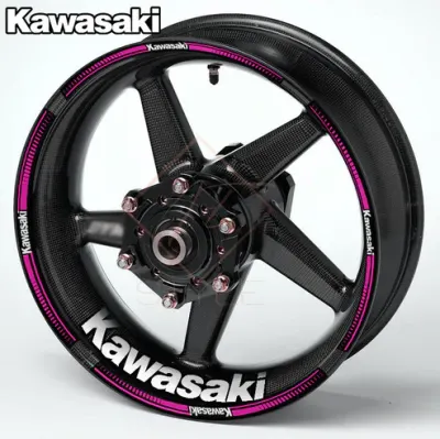 Kawasaki NINJA ratlankių lipdukai, rožinė