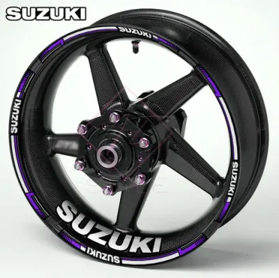 Suzuki motociklų ratlankių lipdukai, violetinė