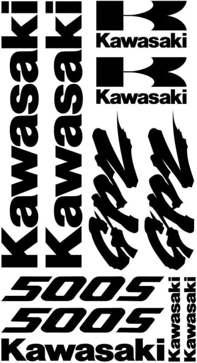 Kawasaki GPZ 500S – motociklų lipdukų rinkinys