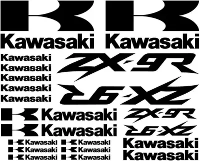 Kawasaki ZX-9R Motociklų lipdukų rinkinys